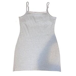 Grey midi dress with lace bra top;brand new never worn;fast shipping!!